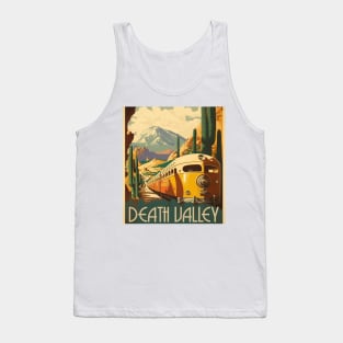 Death Valley National Park Vintage Travel Art Poster Tank Top